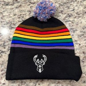 LGBTQ Milwaukee Bucks beanie